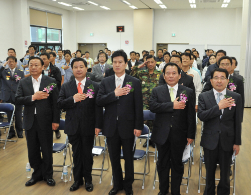 이동면의용소방대장 이ㆍ취임식 행사