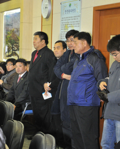 구제역 방역 관련 민주당 정세균 대표 포천시 방문