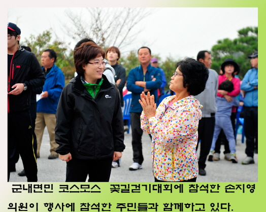 군내면민 코스모스꽃길 걷기대회