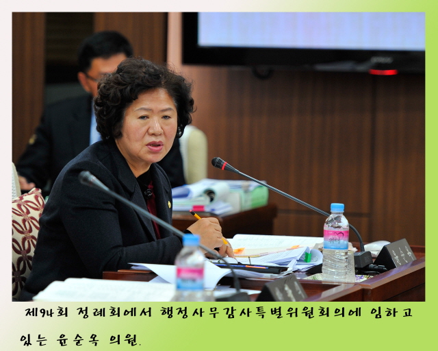 제94회 정례회 행정사무감사특별위원회 