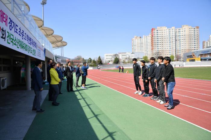 180416 경기도체육대회 선수단 격려 육상 - 4