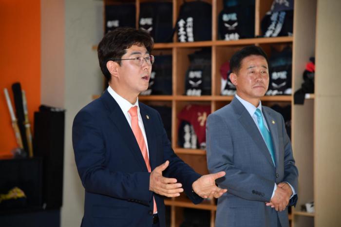 180421 제64회 경기도체육대회 출전 검도선수단 격려 - 4