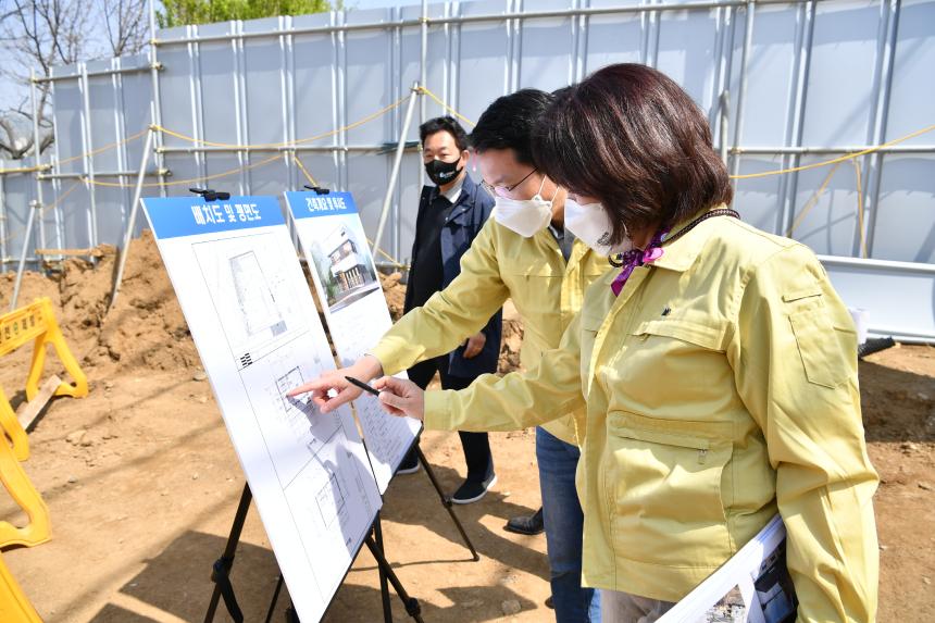 주요사업장 답사(포천 택시쉼터 건립공사장) - 1