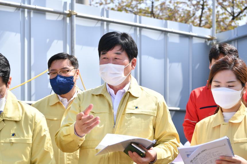 주요사업장 답사(포천 택시쉼터 건립공사장) - 4