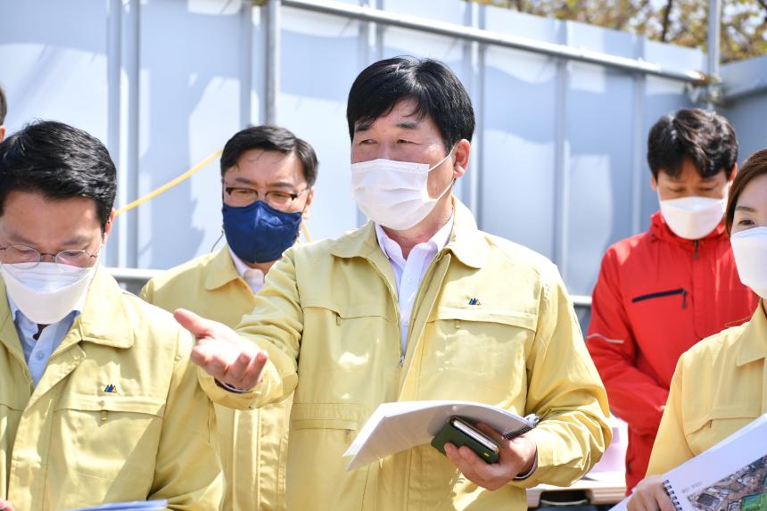 주요사업장 답사(포천 택시쉼터 건립공사장) - 6