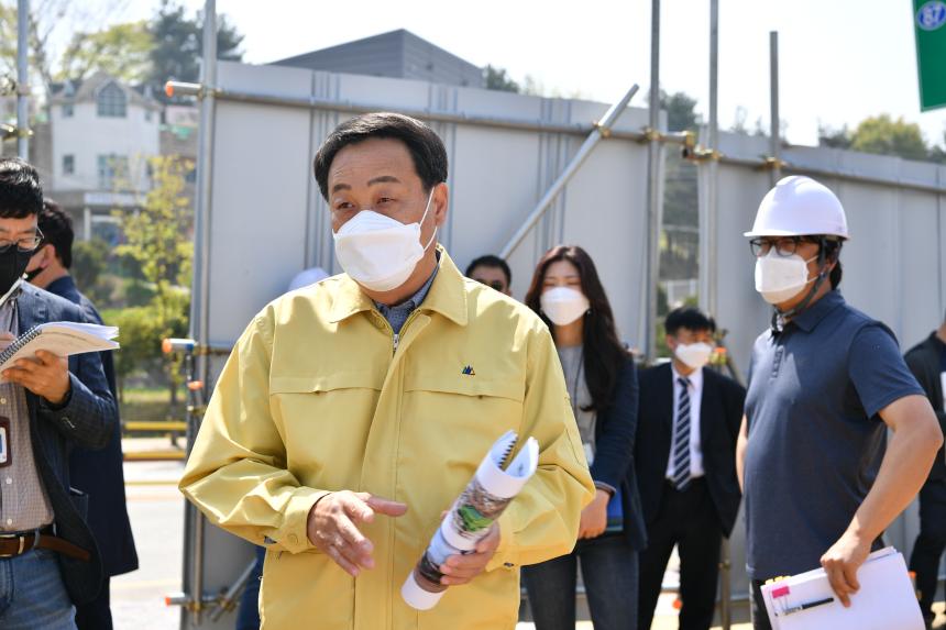 주요사업장 답사(포천 택시쉼터 건립공사장) - 8