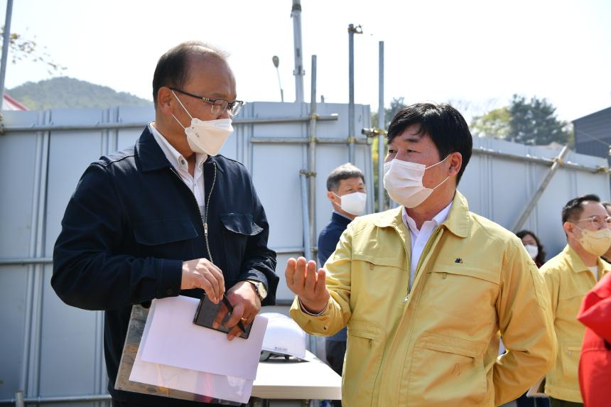 주요사업장 답사(포천 택시쉼터 건립공사장) - 10