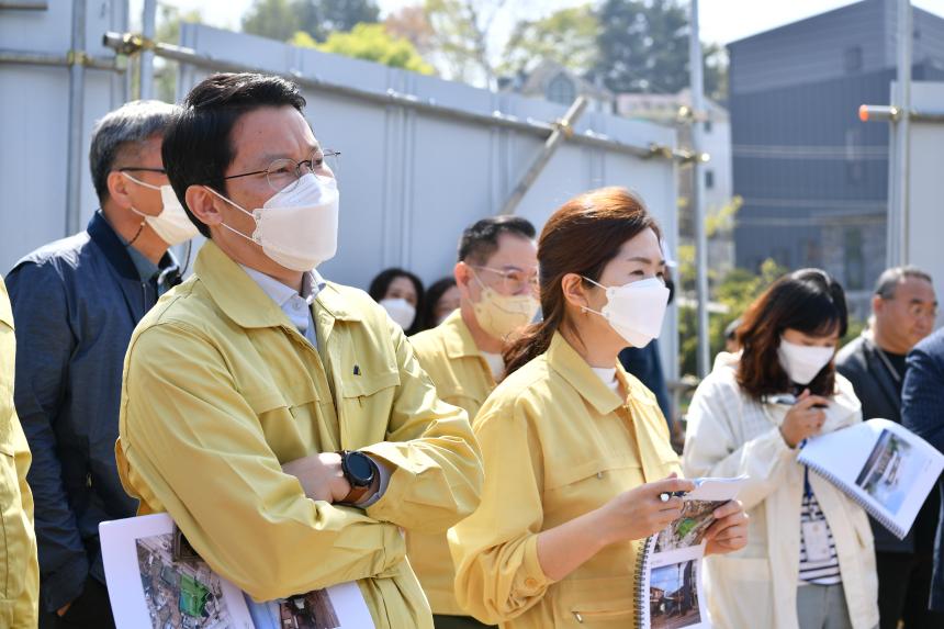 주요사업장 답사(포천 택시쉼터 건립공사장) - 12