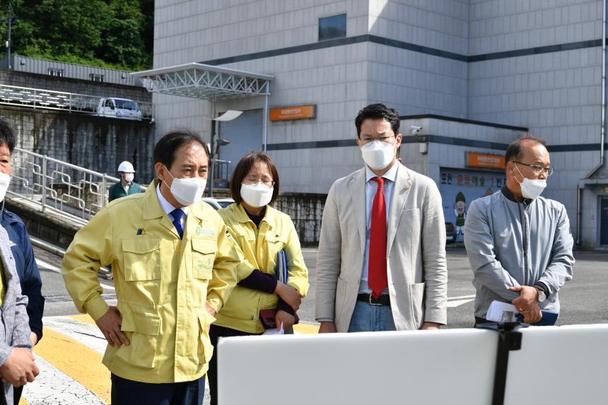 경기 포천공공산후조리원 진입로 현장 실사
