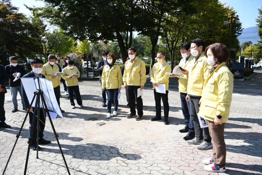 제160회 임시회 주요사업장 답사(청성역사공원 노후시설 정비사업)