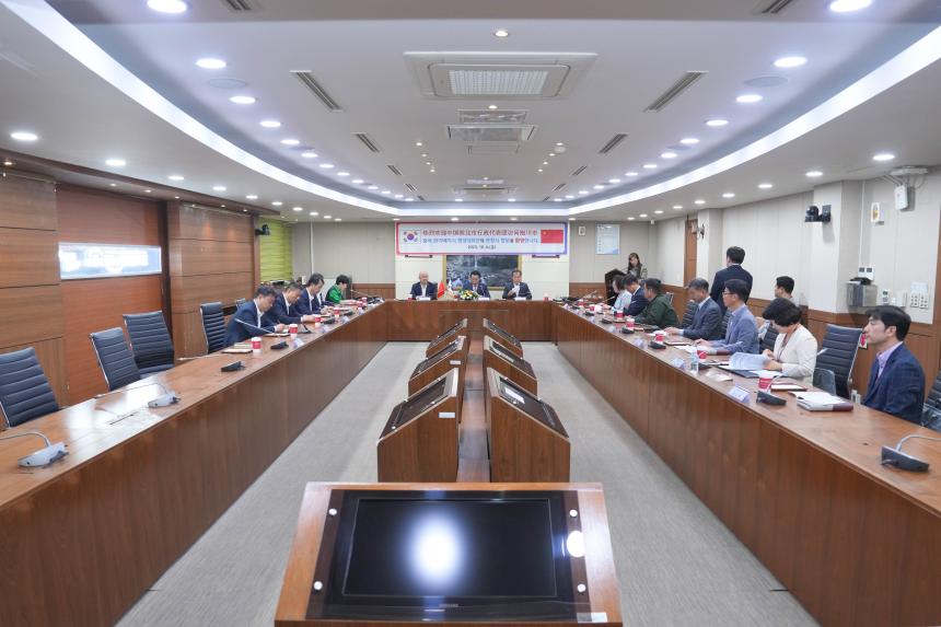 중국 화이베이 대표단 방문간담회