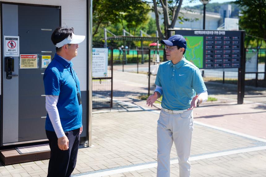 연천재인폭포 파크골프장 벤치마킹 현장방문