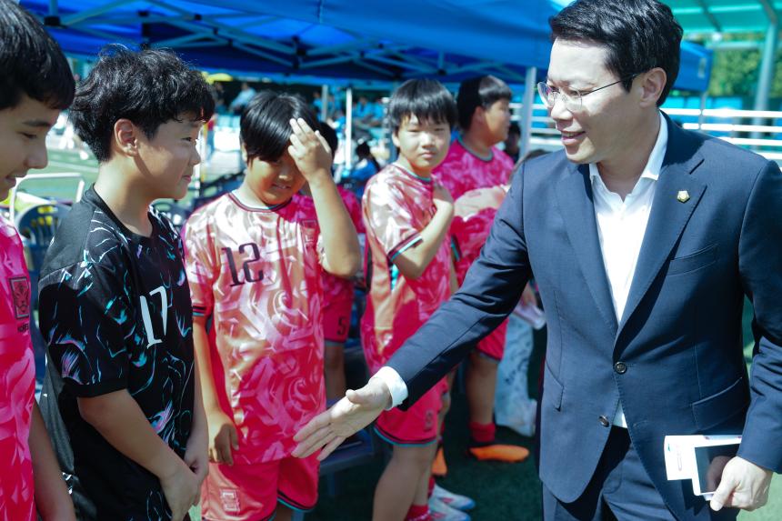 포천시민축구단 VS 양평FC 홈경기 관람 및 선단초 축구단 격려인사 - 4
