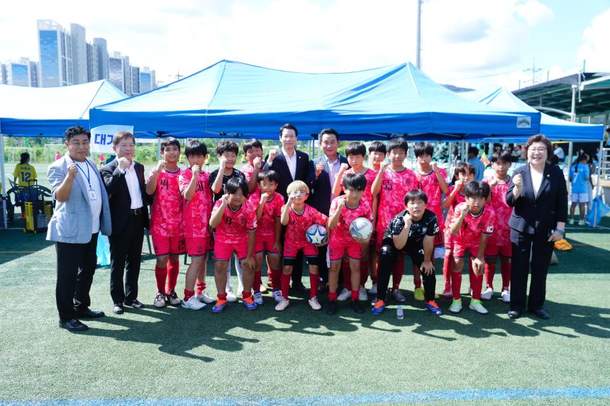 포천시민축구단 VS 양평FC 홈경기 관람 및 선단초 축구단 격려인사 - 5