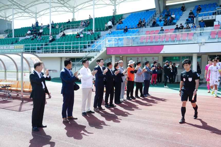 포천시민축구단 VS 양평FC 홈경기 관람 및 선단초 축구단 격려인사 - 16