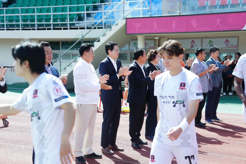 포천시민축구단 VS 양평FC 홈경기 관람 및 선단초 축구단 격려인사 - 17