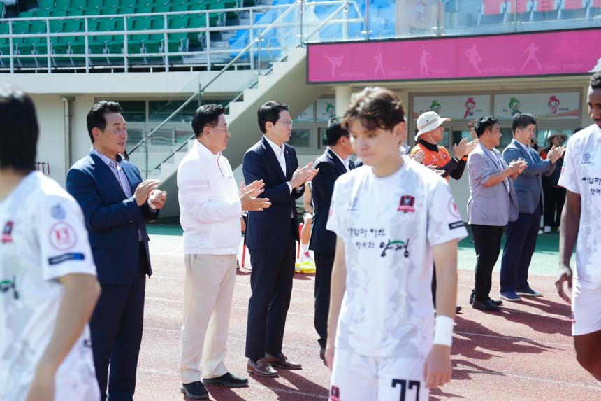 포천시민축구단 VS 양평FC 홈경기 관람 및 선단초 축구단 격려인사 - 18