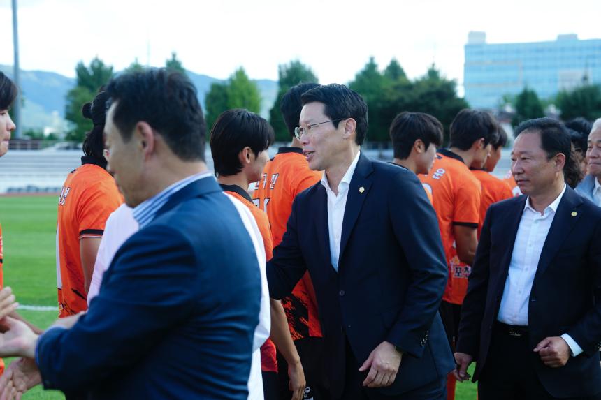 포천시민축구단 VS 양평FC 홈경기 관람 및 선단초 축구단 격려인사 - 26