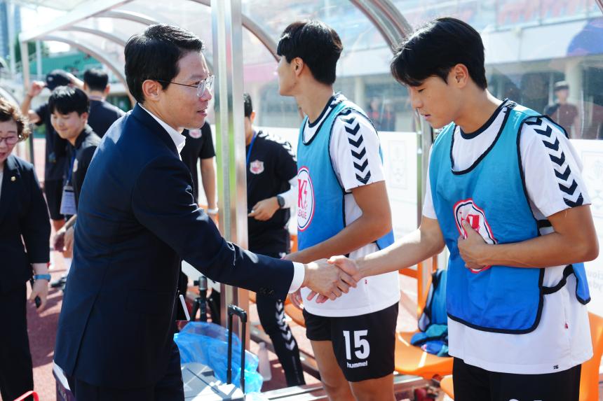 포천시민축구단 VS 양평FC 홈경기 관람 및 선단초 축구단 격려인사 - 31