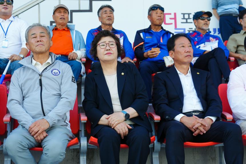 포천시민축구단 VS 양평FC 홈경기 관람 및 선단초 축구단 격려인사 - 37