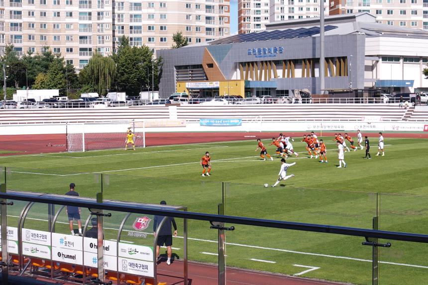 포천시민축구단 VS 양평FC 홈경기 관람 및 선단초 축구단 격려인사 - 42