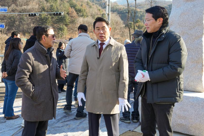 2025 주민참여 특화사업 마을가는 길 표지석 건립기념 제막식_창수면 운산리